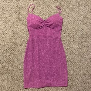 Super Flattering Pink Sparkly Dress